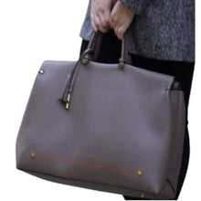 Load image into Gallery viewer, MONTEMARÉ  Vienna Carry-On Tote Cocoa Bean

