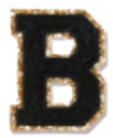 Letter Patches: Black