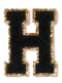 Letter Patches: Black
