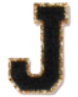 Letter Patches: Black