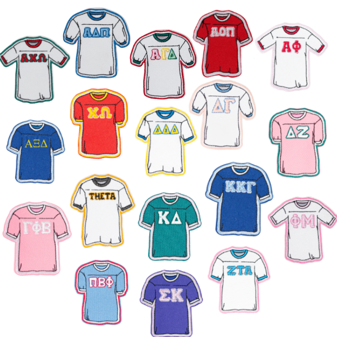 Sorority Jersey Shaped Decal