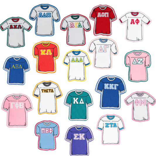 Sorority Jersey Shaped Decal