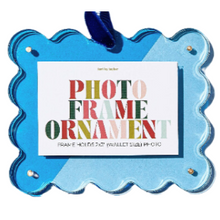 Load image into Gallery viewer, Picture Frame Mini Ornament: Icicle Blue
