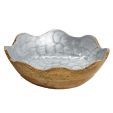 Scalloped Edge Bowl in Blue