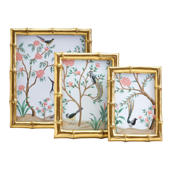 Gold Faux Bamboo Photo Frame