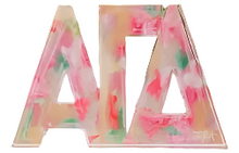 Load image into Gallery viewer, Sorority Watercolor Acrylic Shelf Letters
