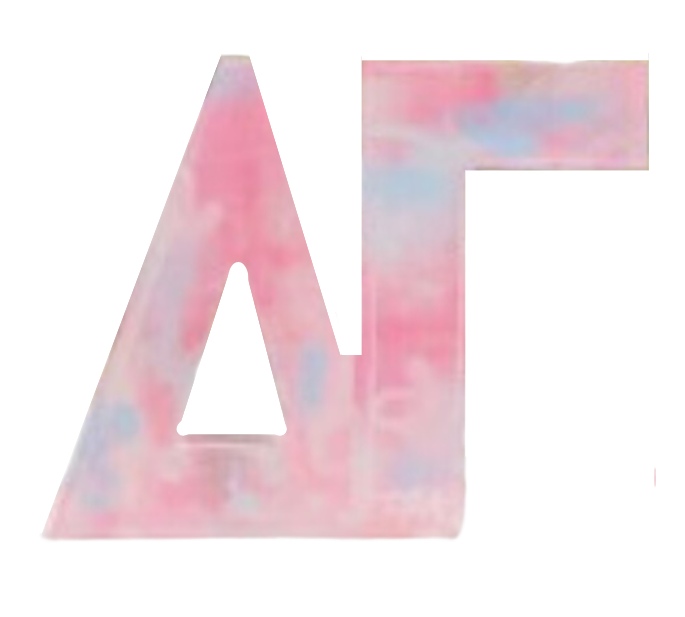 Sorority Watercolor Acrylic Shelf Letters