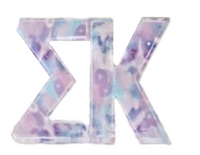 Load image into Gallery viewer, Sorority Watercolor Acrylic Shelf Letters
