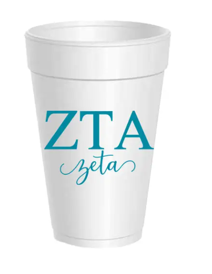 Sorority Styrofoam Cups