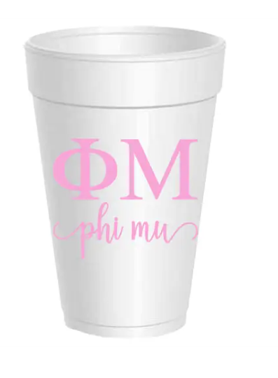 Sorority Styrofoam Cups