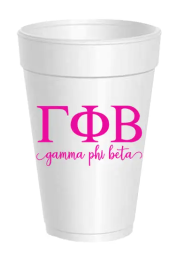 Sorority Styrofoam Cups