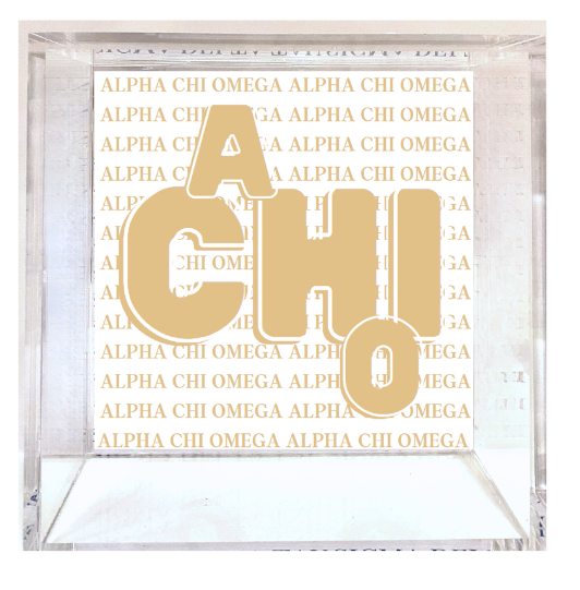 Sorority 6X6 Acrylic Tray