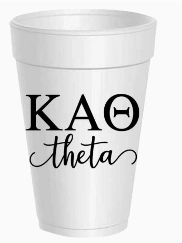 Sorority Styrofoam Cups