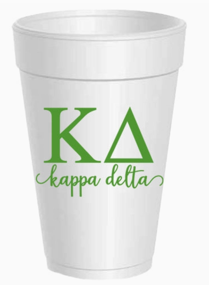 Sorority Styrofoam Cups