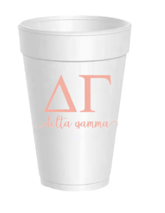 Sorority Styrofoam Cups