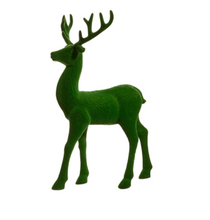 Load image into Gallery viewer, Green Flocked Deer
