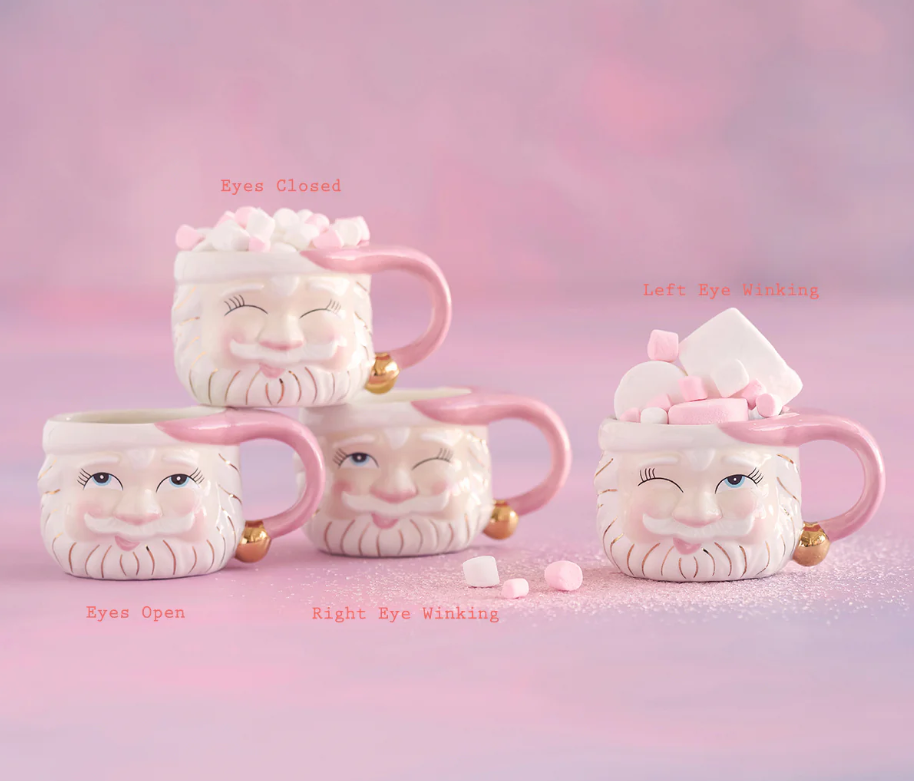 Glitterville Papa Noel Mugs