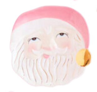 Glitterville Papa Noel Plate