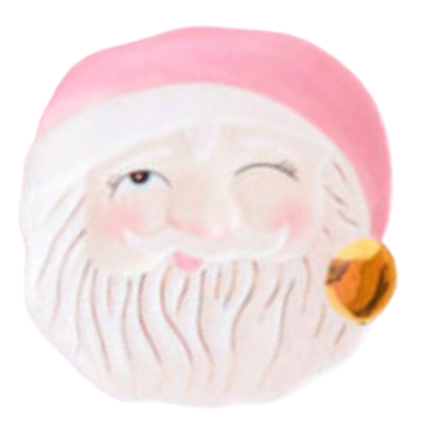 Glitterville Papa Noel Plate