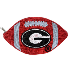 Load image into Gallery viewer, Georgia Football Beaded Coin Purse
