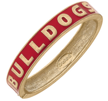 Load image into Gallery viewer, Georgia Bulldogs Enamel Hinge Bangle: Black
