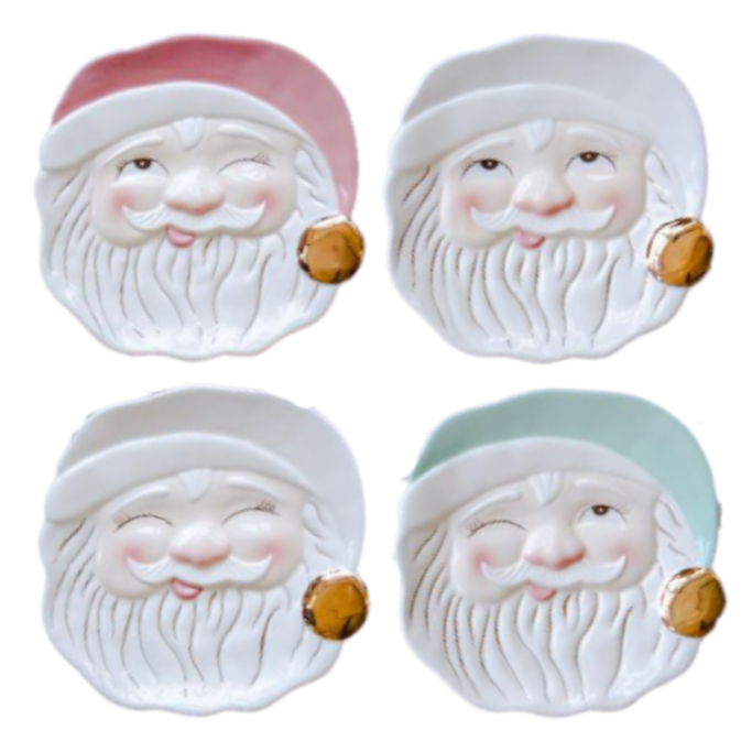 Glitterville Papa Noel Plate