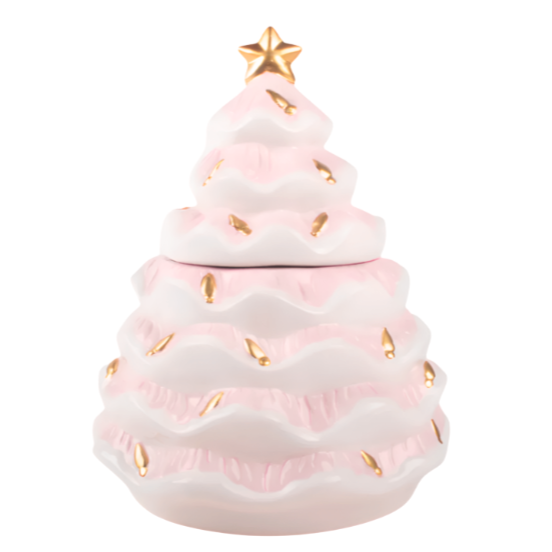 Pink Tree Cookie Jar