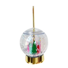 Load image into Gallery viewer, Winter Wonderland Snow Globe Novelty Sipper
