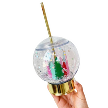 Load image into Gallery viewer, Winter Wonderland Snow Globe Novelty Sipper
