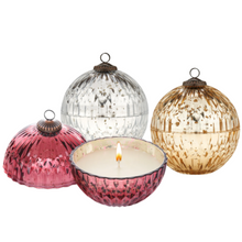 Load image into Gallery viewer, Filled Mercury Glass Ornament Candles
