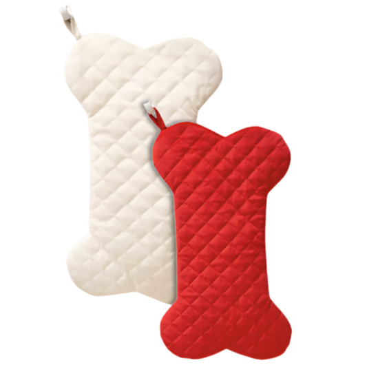Quilted Dog Bone Stocking