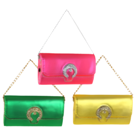 Luxury Clutch Glass Ornament in 3 colors