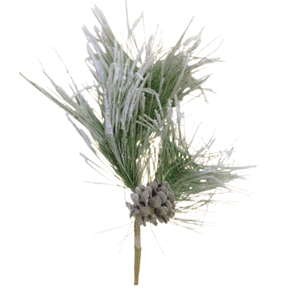 Flocked Pine Pick