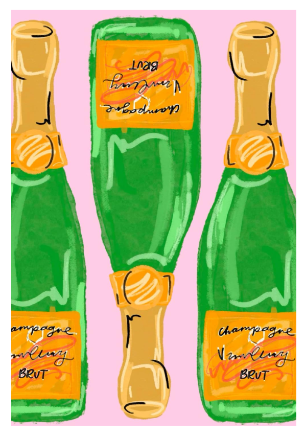 Champagne Print Journal/Notebook