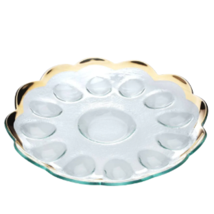 Annieglass Deviled Egg Platter