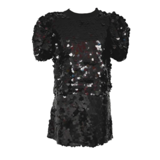 Queen of Sparkles Black Sequin Skirt