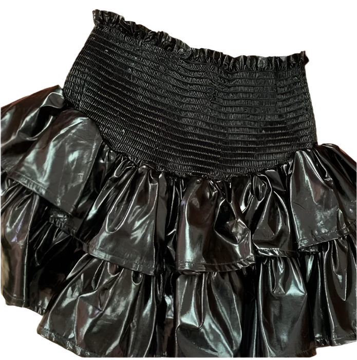 Queen Of Sparkles Black Ruffle Tiered Skirt
