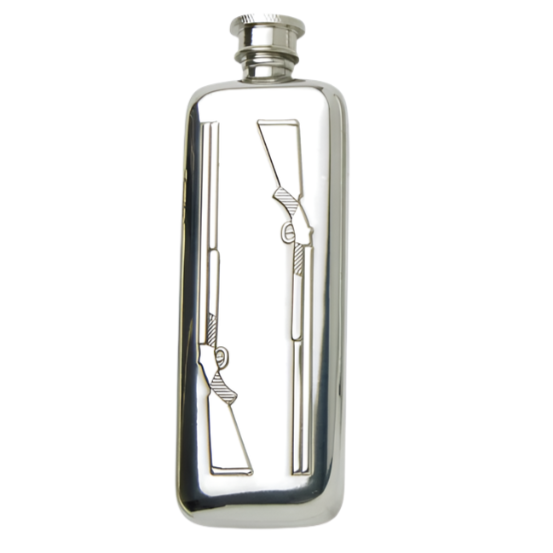 Pewter Shot Gun Boot Flask