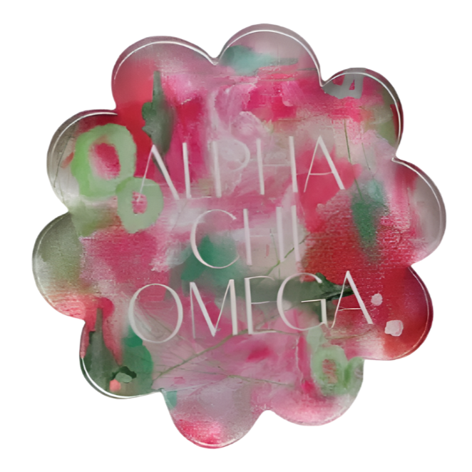Sorority Watercolor Acrylic Coasters