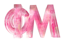 Load image into Gallery viewer, Sorority Watercolor Acrylic Shelf Letters
