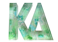 Load image into Gallery viewer, Sorority Watercolor Acrylic Shelf Letters
