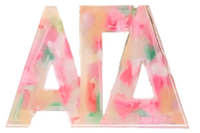 Load image into Gallery viewer, Sorority Watercolor Acrylic Shelf Letters
