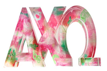 Load image into Gallery viewer, Sorority Watercolor Acrylic Shelf Letters
