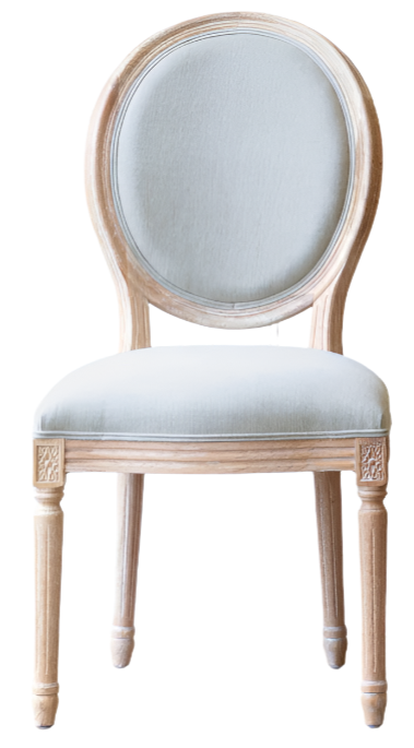 White Washed Dining Chair
