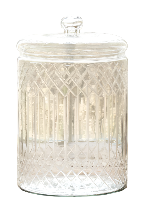 Carraway Etched Glass Canister
