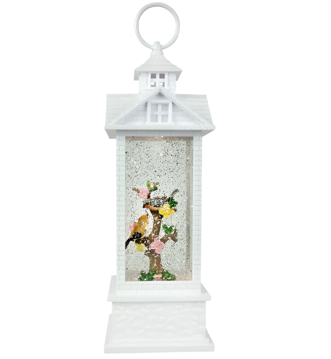 Decorative Tabletop Water Gazebo Lantern with Birds
