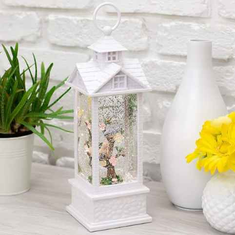 Decorative Tabletop Water Gazebo Lantern with Birds