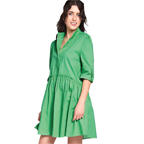 Green Cammie Shirt Dress
