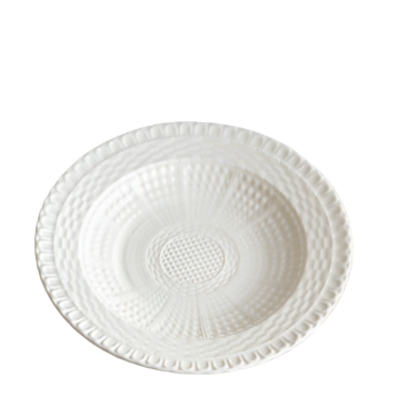 Creamware Basketweave Salad Plate