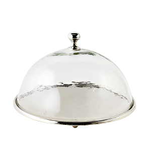 Large Plate with Glass Dome